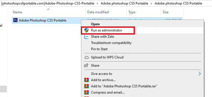 Cài đặt Photoshop CS5
