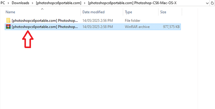 Giải nén Photoshop CS6 Portable trên MacOS