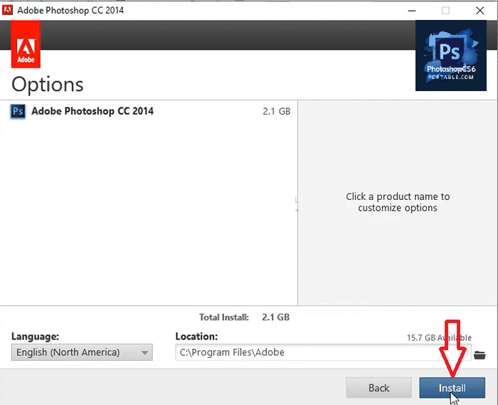Nhấn Install để cài đặt