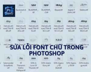 Cách Sửa Lỗi Font Chữ Trong Photoshop Nhanh Chóng