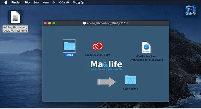 Nhấn Install để cài đặt